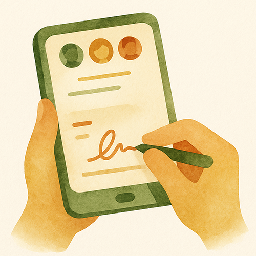 Paso 3: Firma el acuerdo